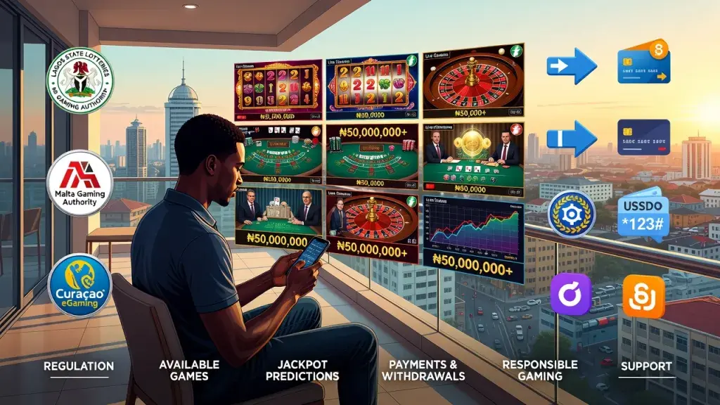 Online Casino Games in Nigeria: Regulation, Available Games, Jackpot Predictions, Payments, Withdrawals, Responsible Gaming and Support